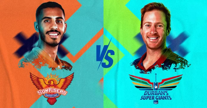 durban's super giants vs sunrisers eastern cape match scorecard