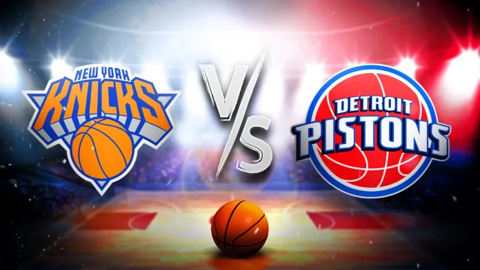 knicks vs detroit pistons match player stats