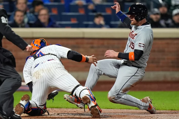 mets vs detroit tigers match player stats