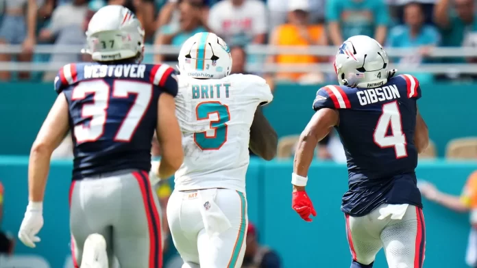 new england patriots vs miami dolphins match player stats