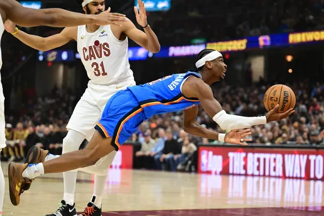 okc thunder vs cleveland cavaliers match player stats